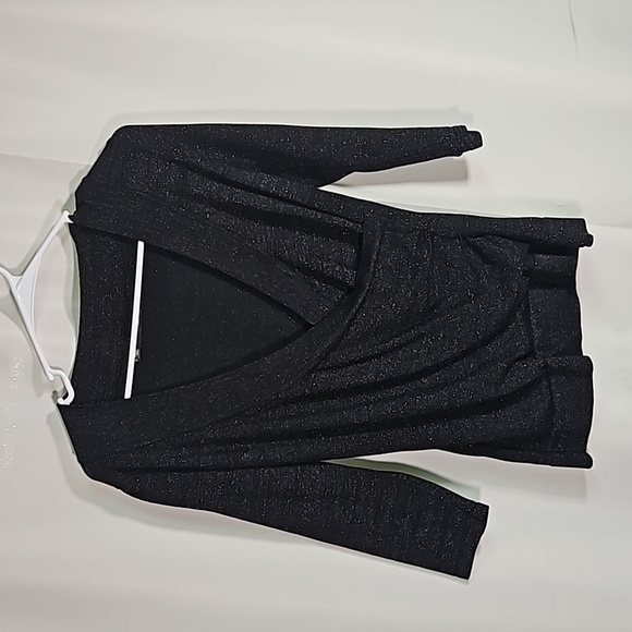 Maurice's Sz L Black/ Metallic Top - Picture 1 of 5